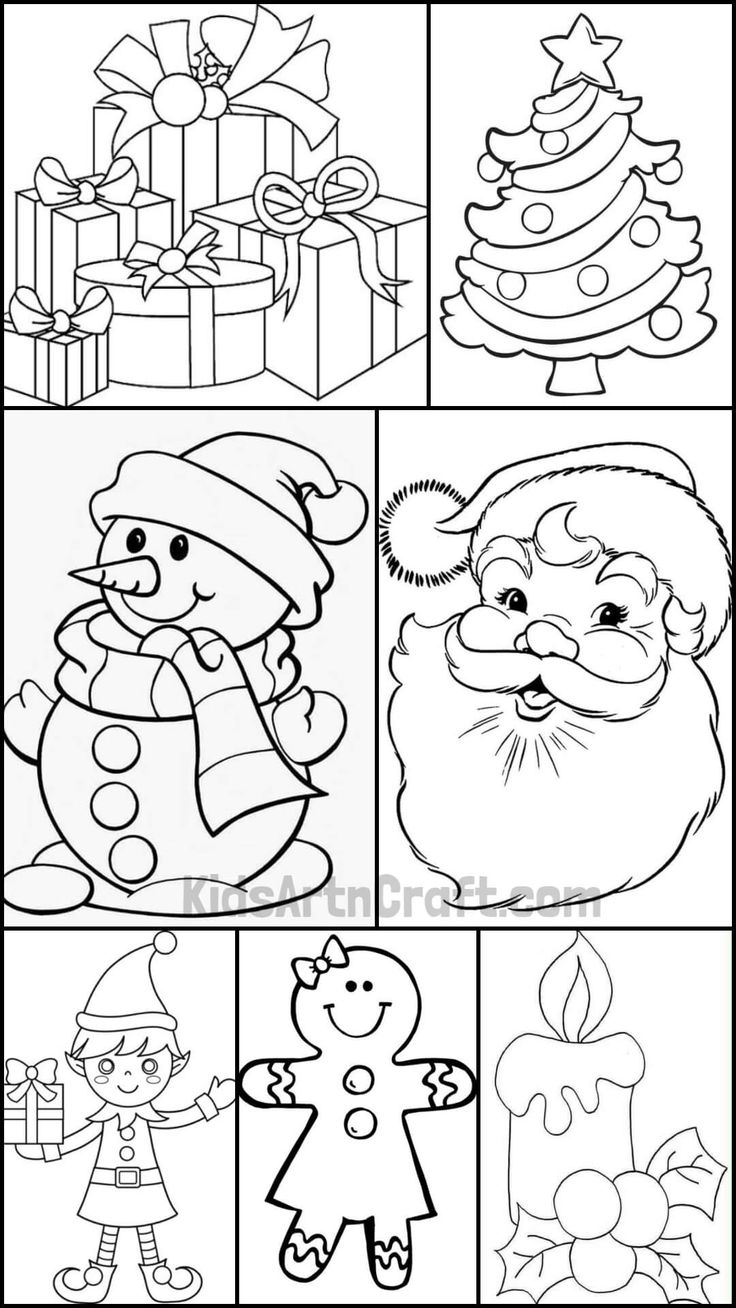Printable Full Page Christmas Coloring Pages