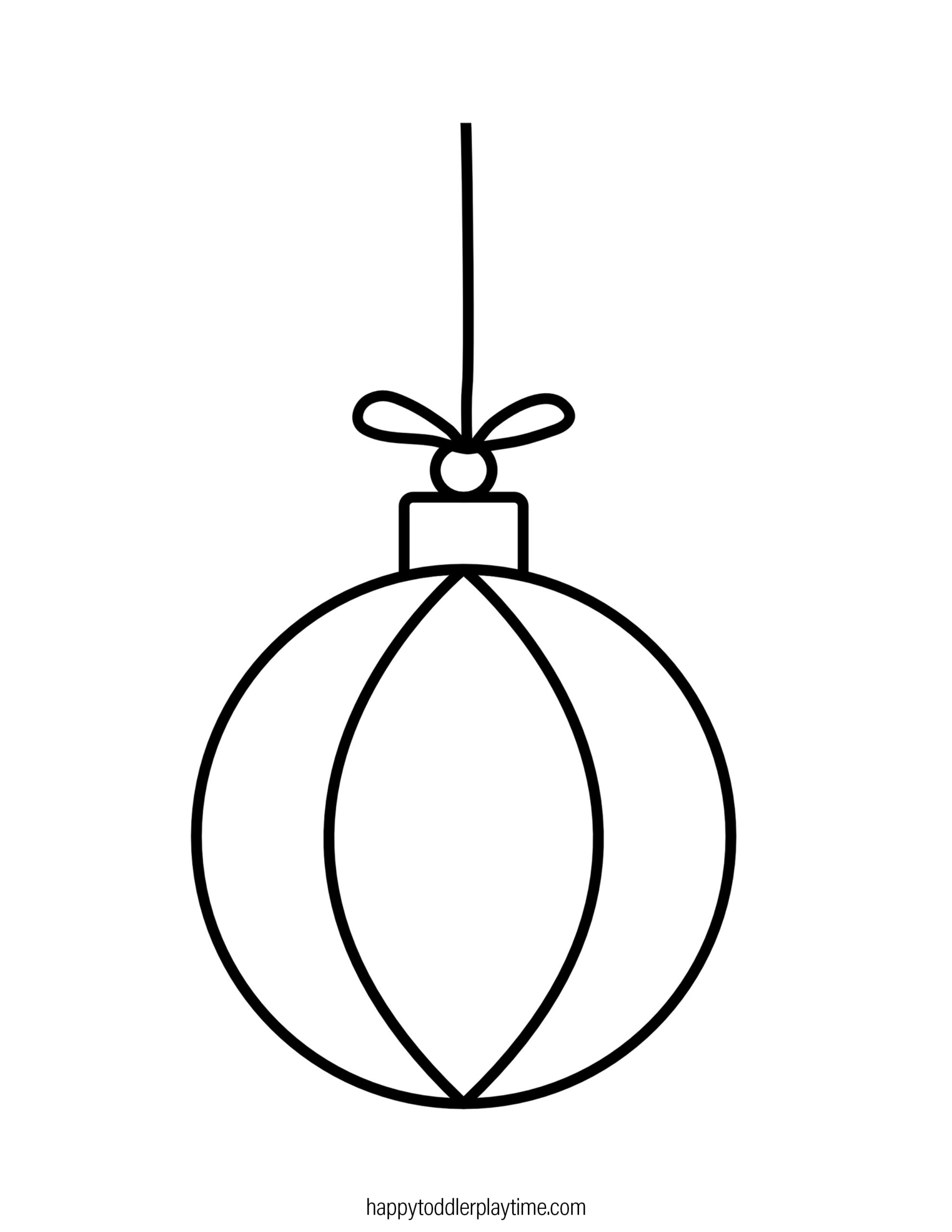 Free Christmas Ornament Coloring Pages