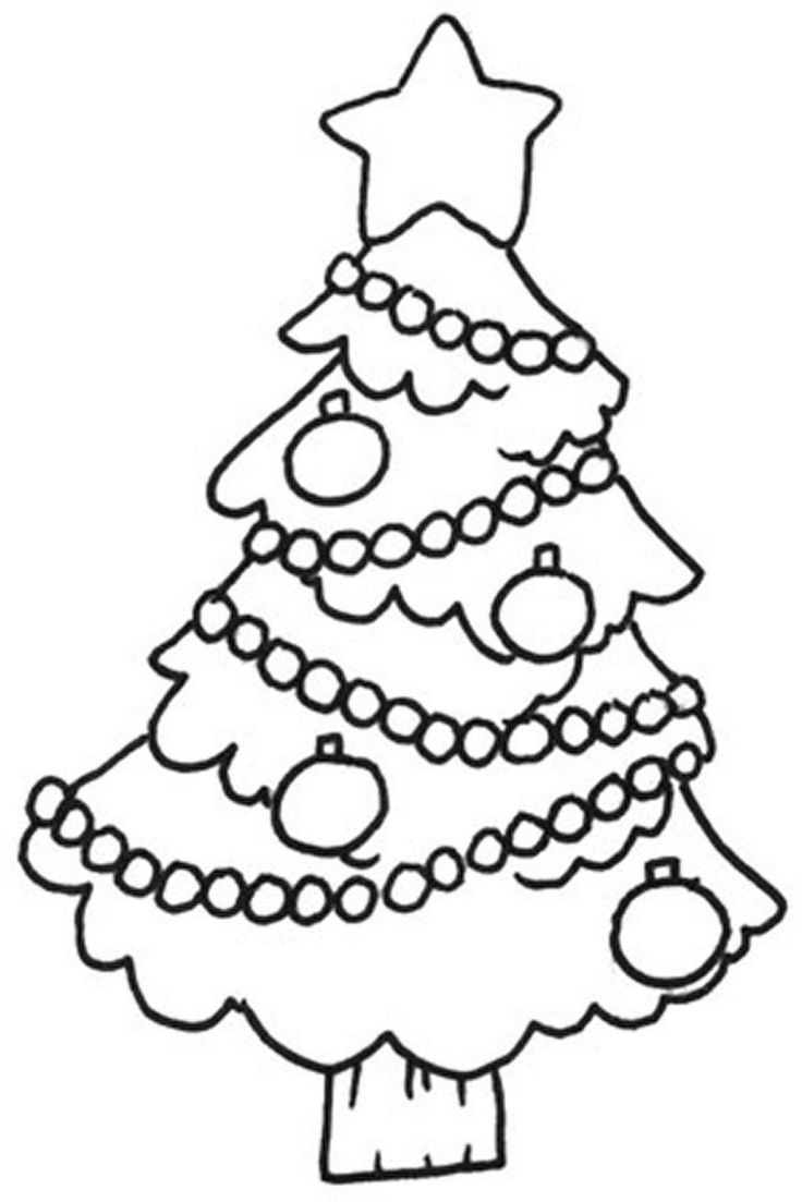 Christmas Tree Coloring Page Free Printable