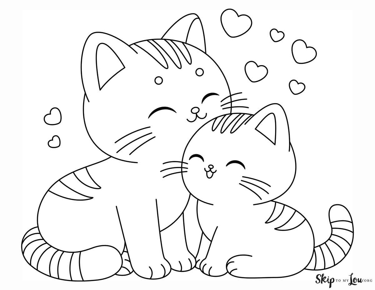 Free Coloring Pages Of Kittens