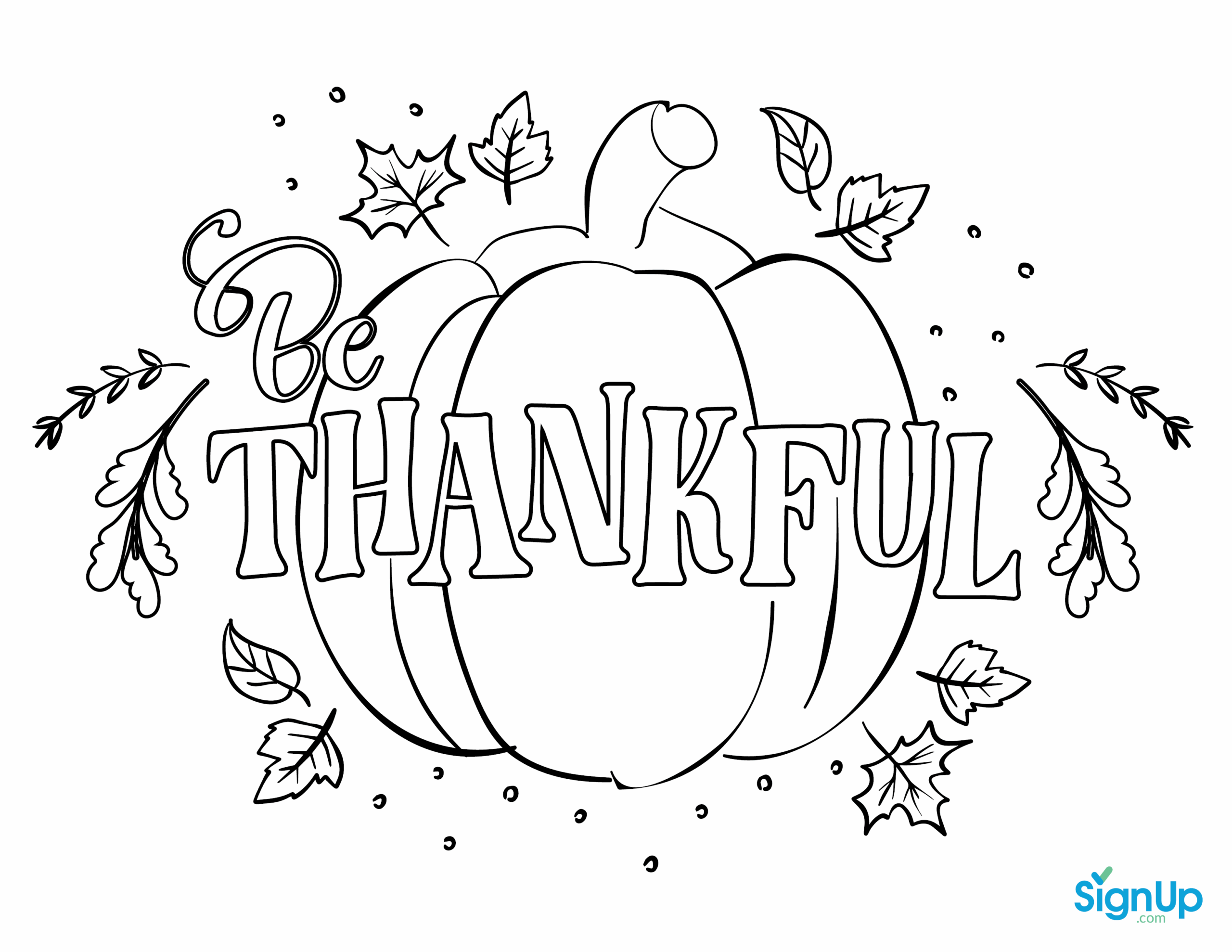 Thanksgiving Printable Color Pages