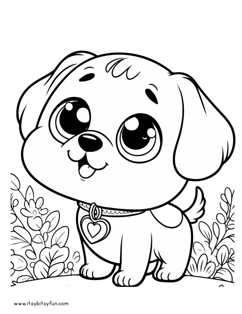 Free Coloring Pages Of A Dog