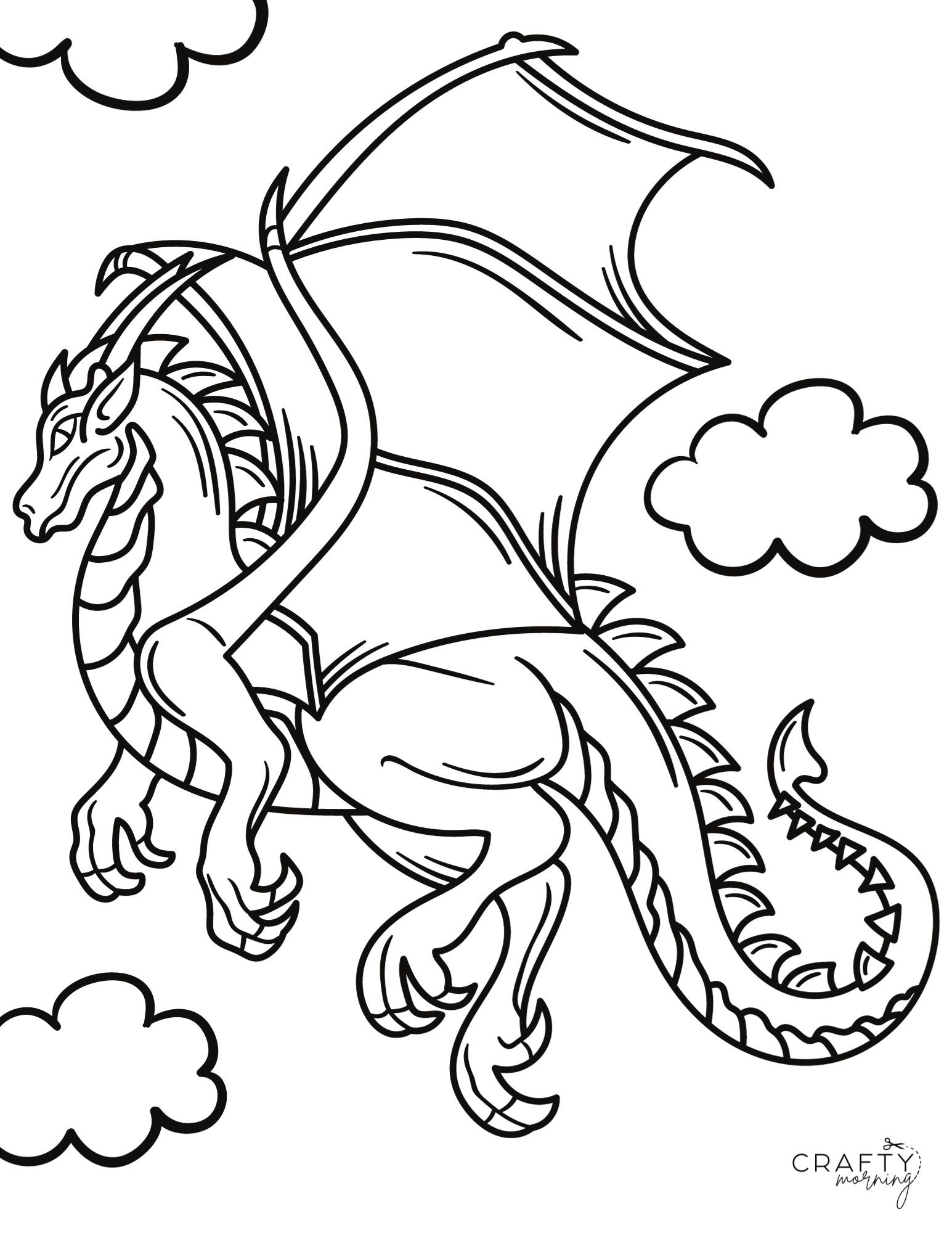 Dragon Free Printable Coloring Pages