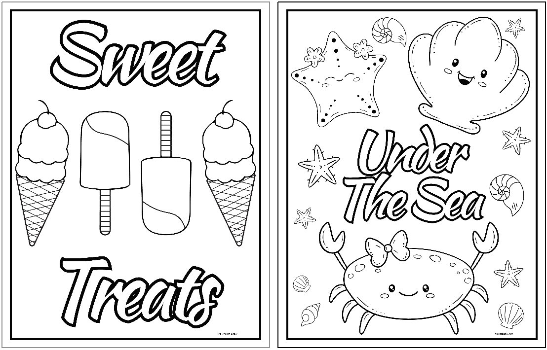 Summertime Coloring Pages Printable