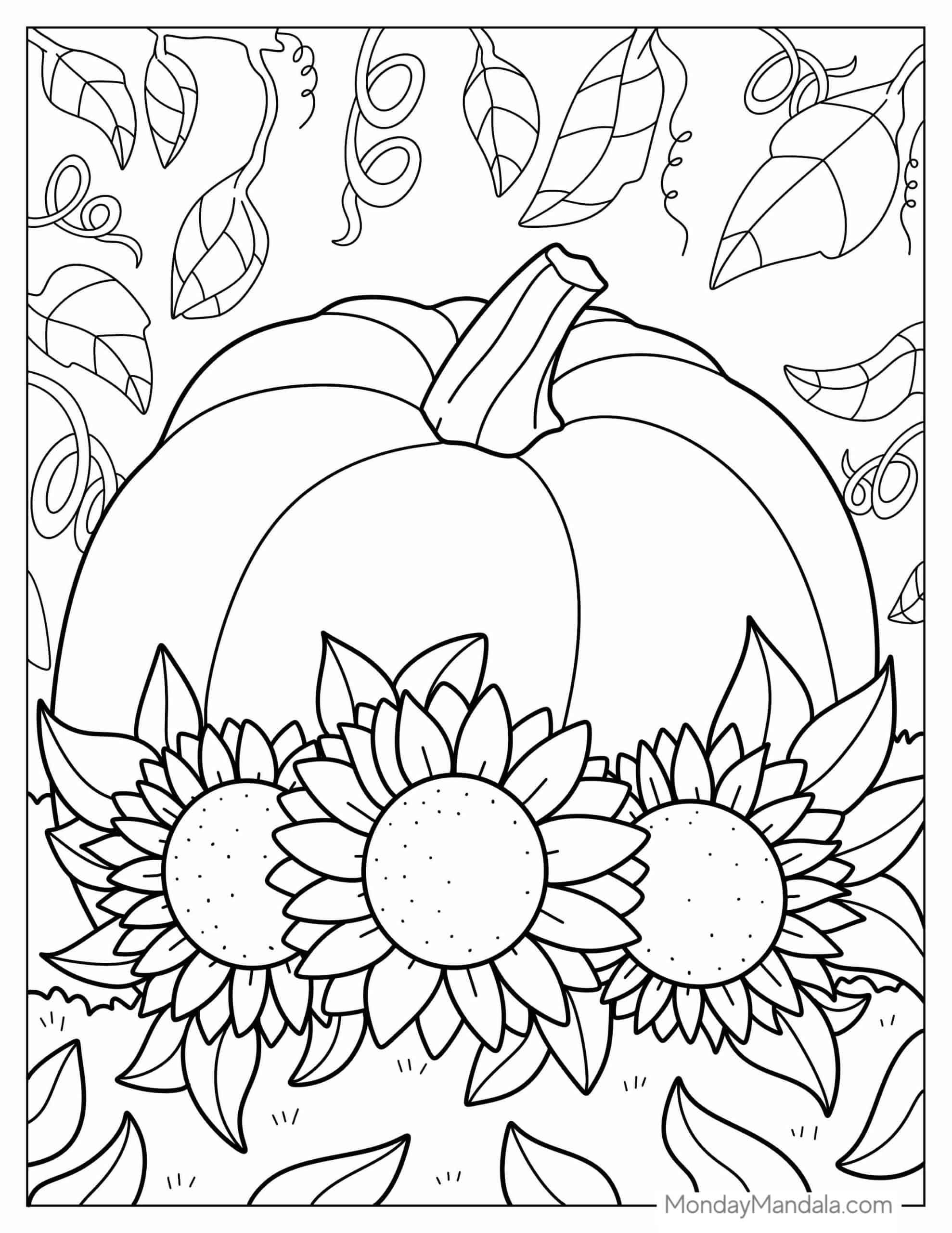 Free Coloring Pages For Fall