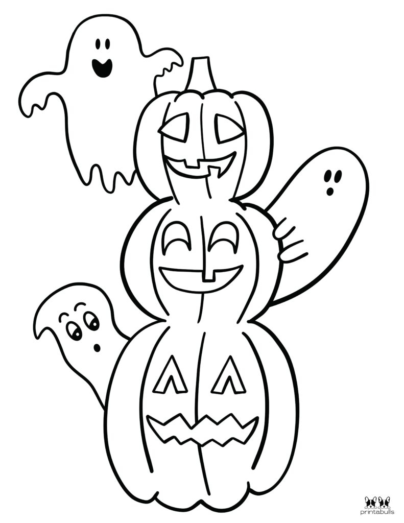 Ghost Coloring Pages Free