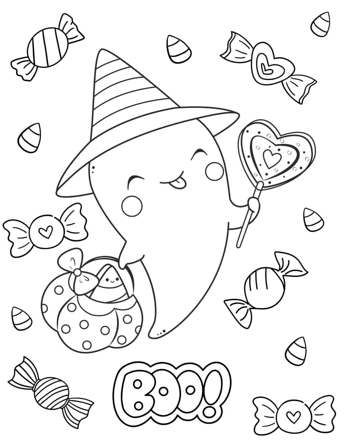 Cute Halloween Coloring Pages Printable