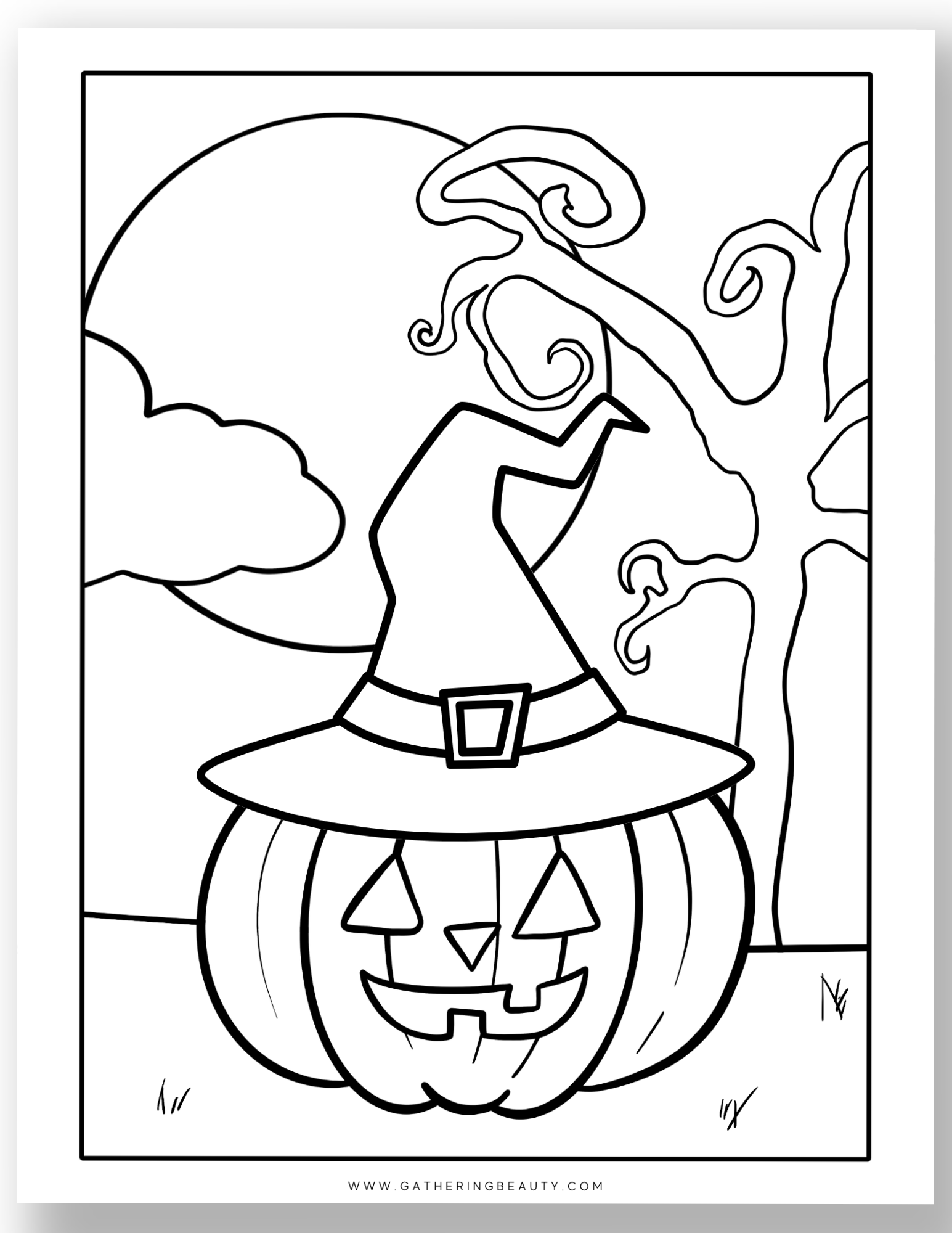 Printable Color Pages Halloween