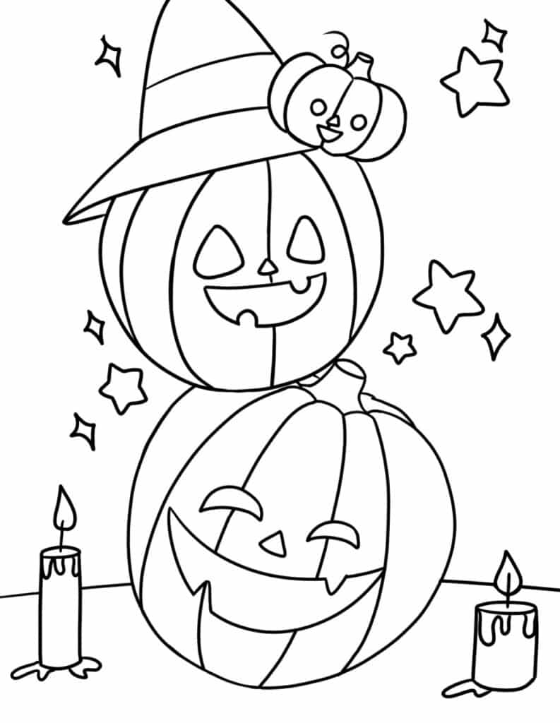 Free Printable Halloween Pumpkin Coloring Pages Freebie Finding Mom