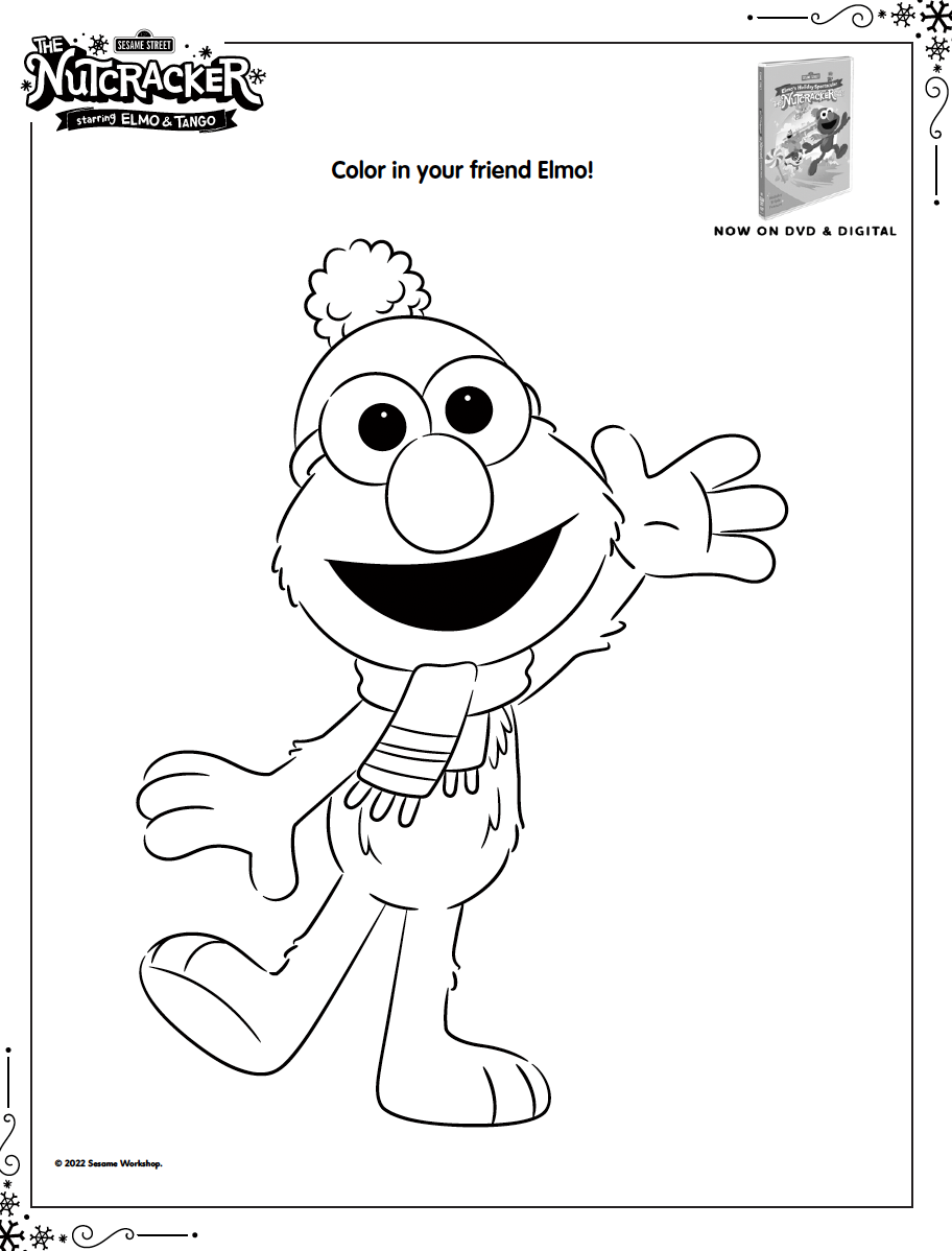 Free Elmo Coloring Pages