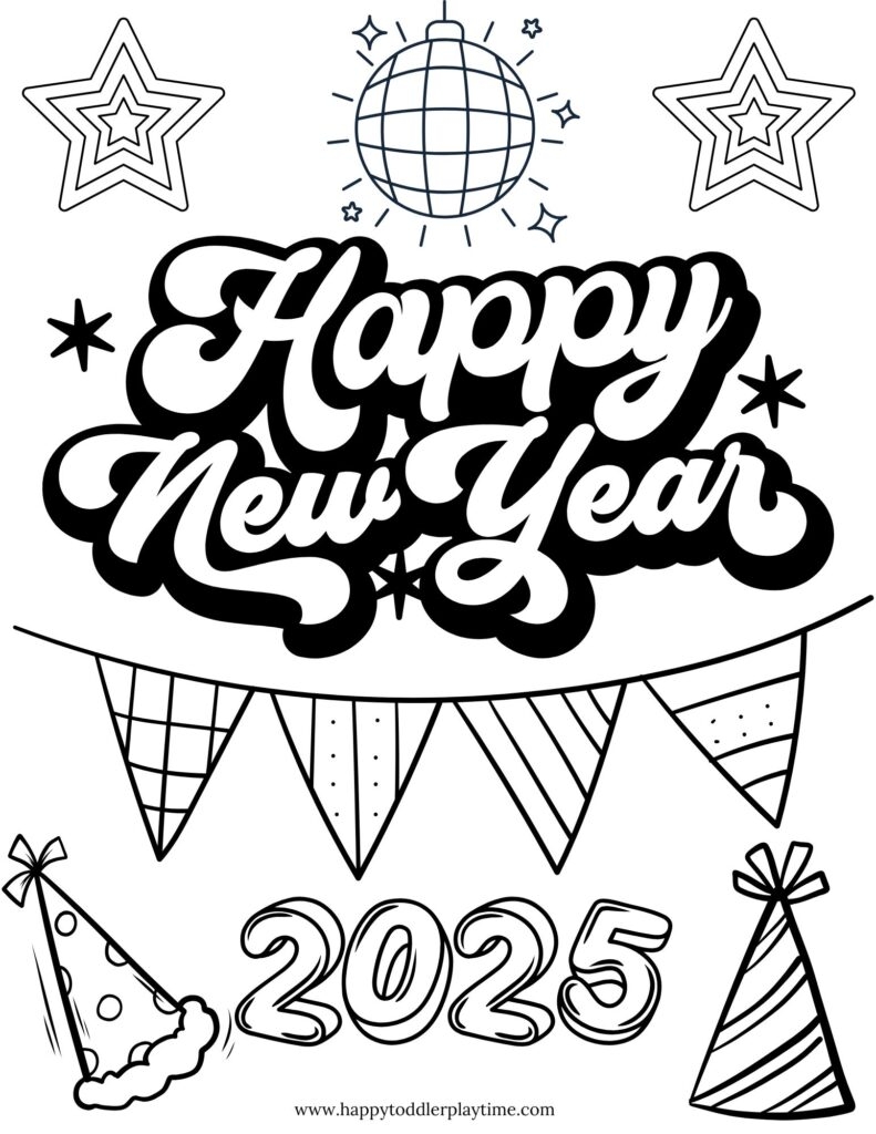 free printable new year s eve coloring pages happy toddler playtime