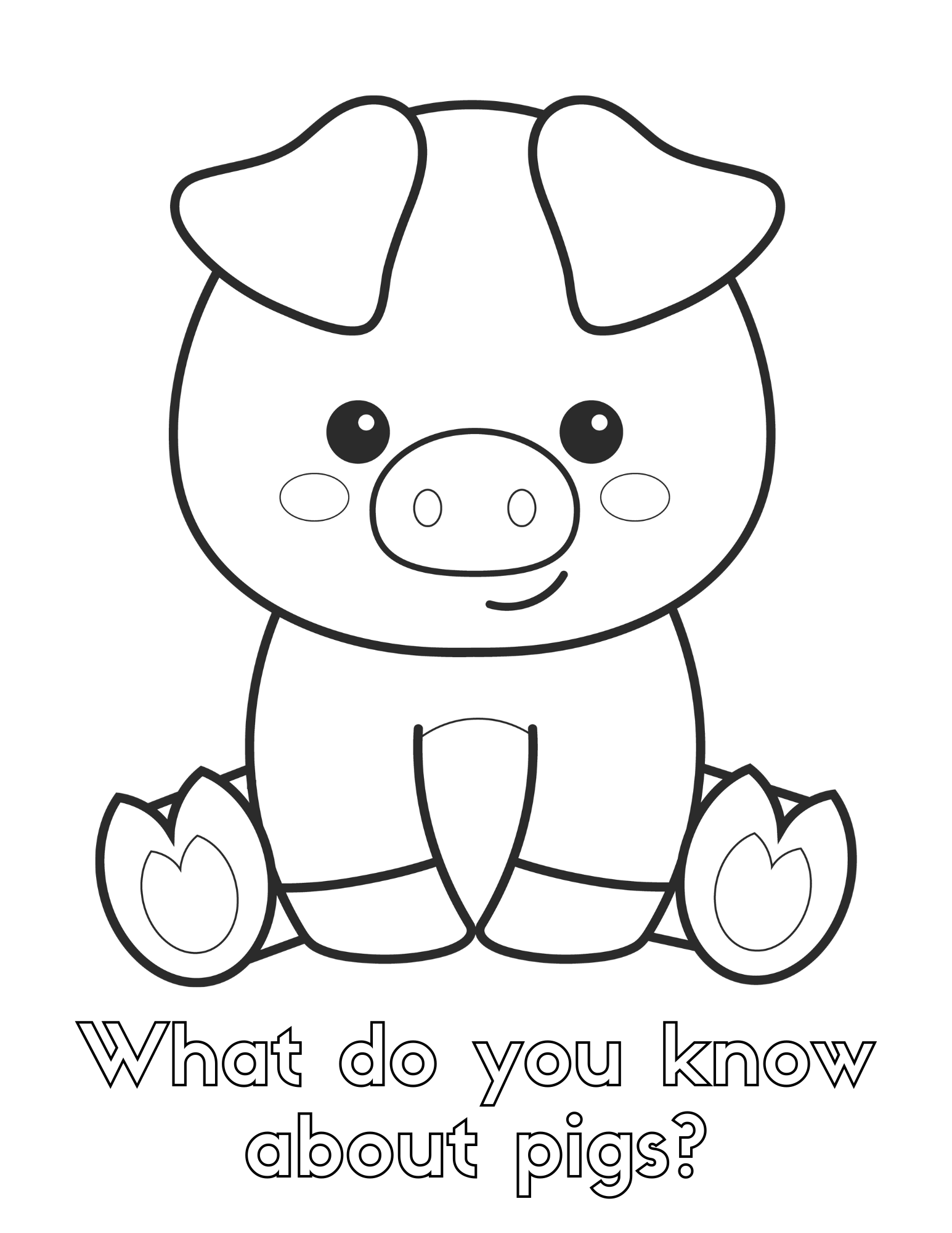 Pigs Coloring Pages Printable