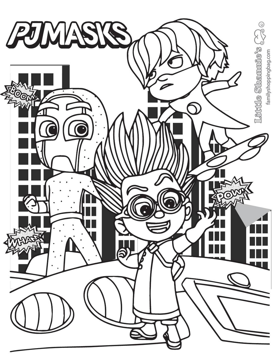 Free Pj Mask Coloring Pages