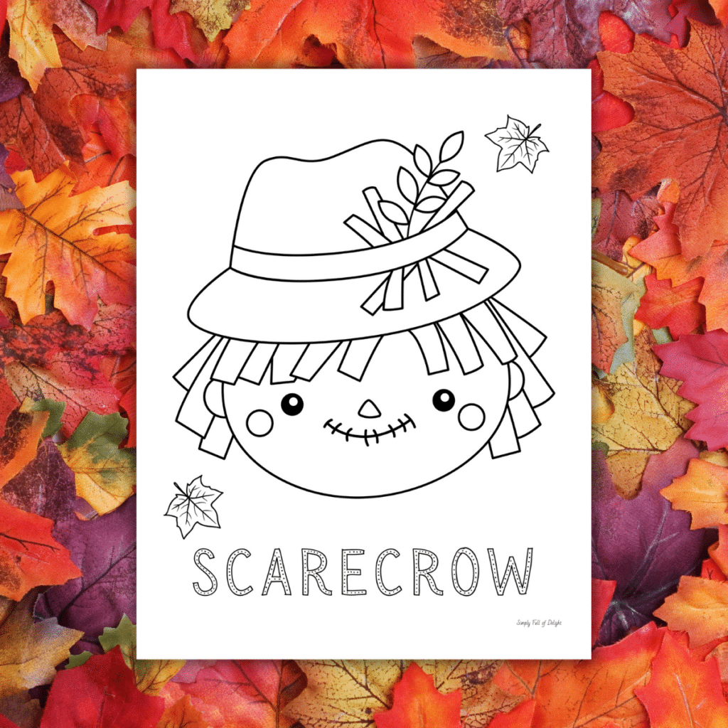Free Scarecrow Coloring Pages