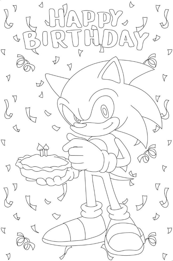 Sonic The Hedgehog Coloring Pages Free