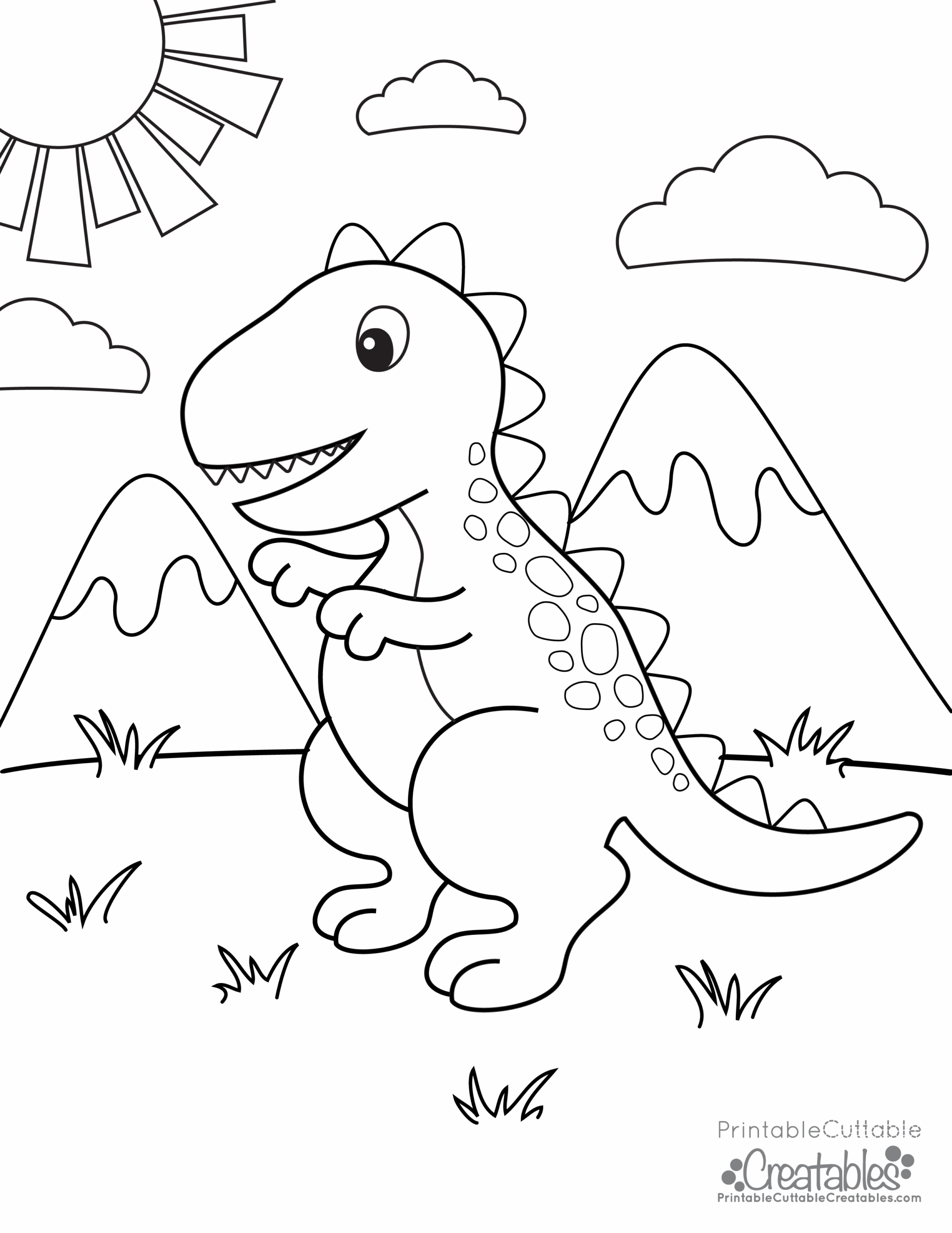 Dinosaur Coloring Pages Free Printable