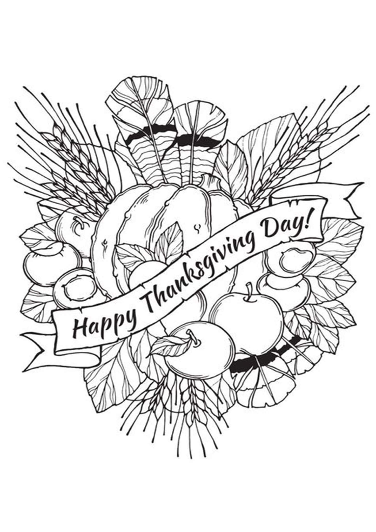 Thanksgiving Coloring Pages Printable