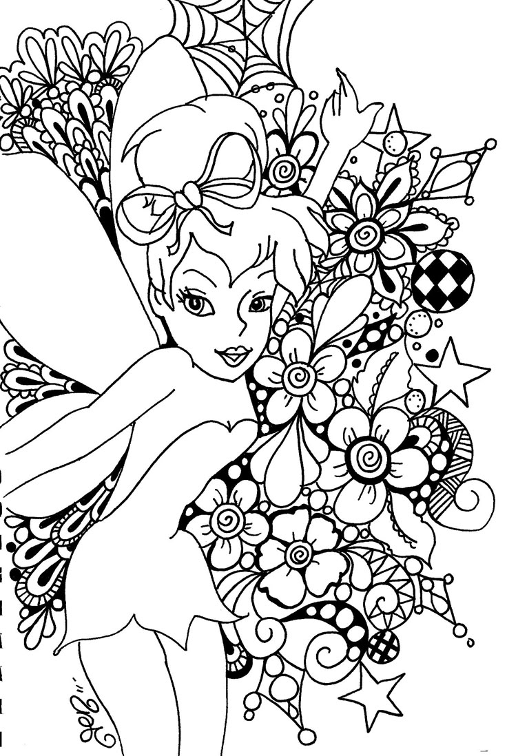 Free Printable Tinkerbell Coloring Pages For Kids