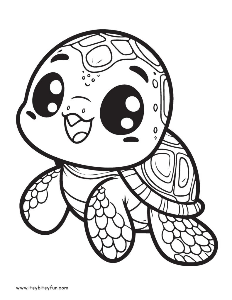 Free Coloring Pages Turtle