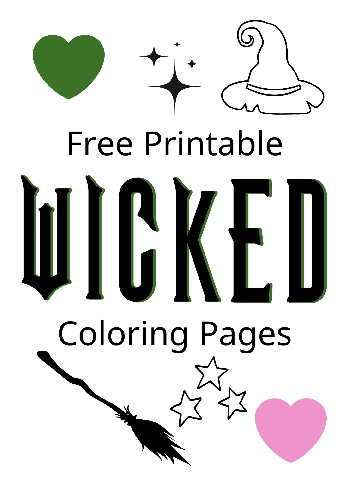 Free Printable Wicked Movie Coloring Pages For Kids Seeing Dandy Blog