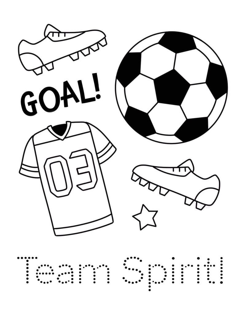 Soccer Coloring Pages Printable
