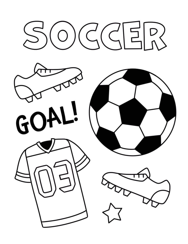 Free Printable Sports Coloring Pages