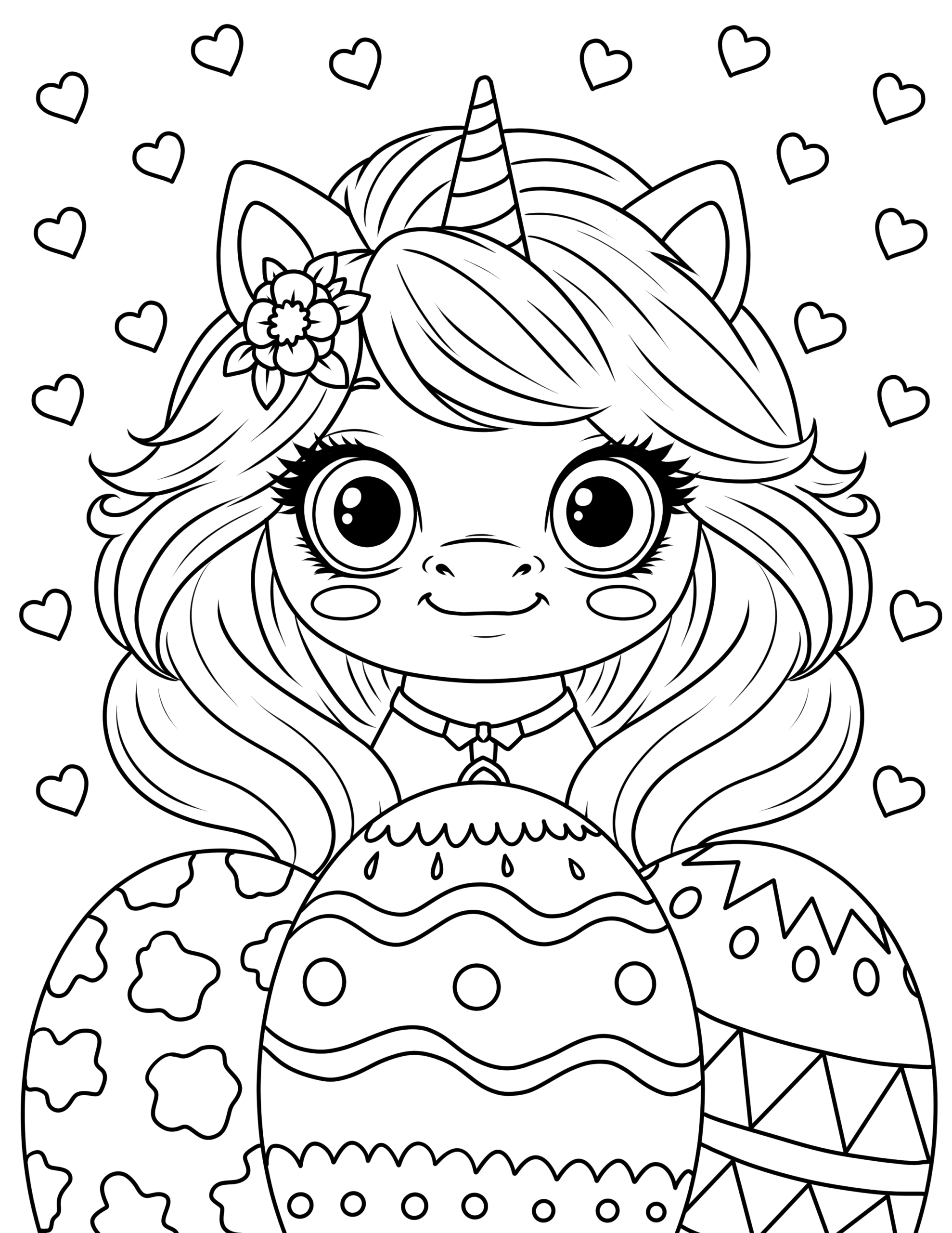 Free Printable Coloring Pages Easter Eggs