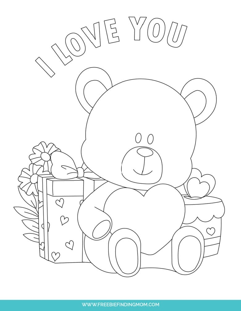 Valentines Day Printable Coloring Pages