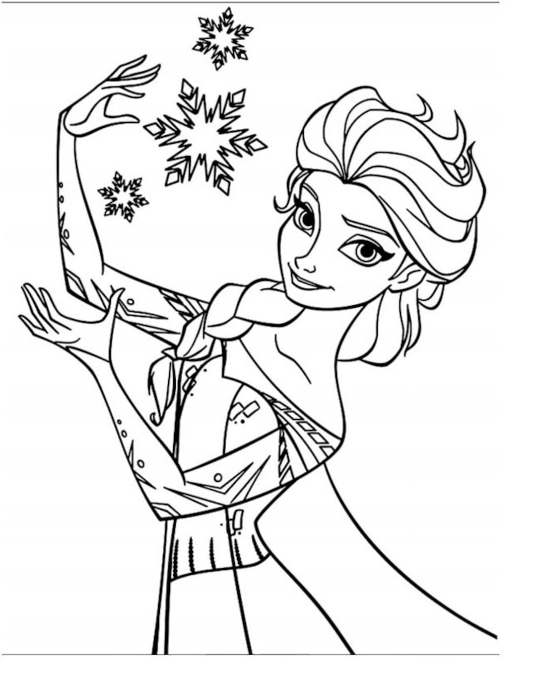Frozen Color Pages Printable