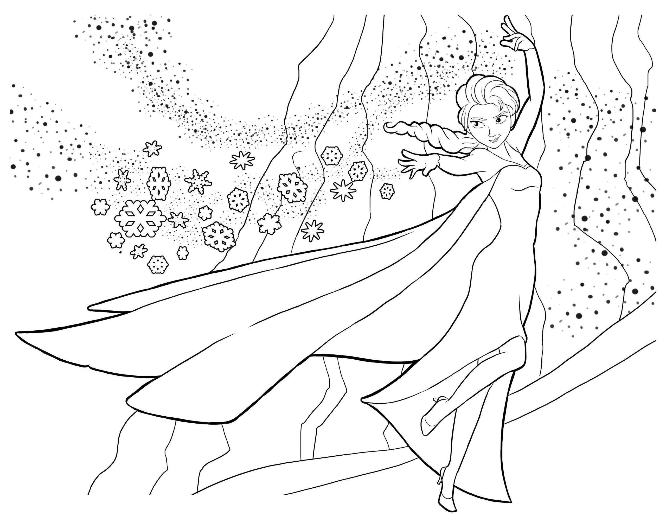 Elsa Coloring Page Free