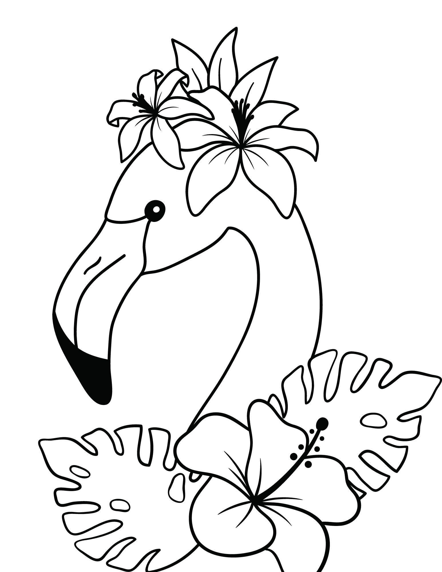 Flamingo Coloring Page Printable