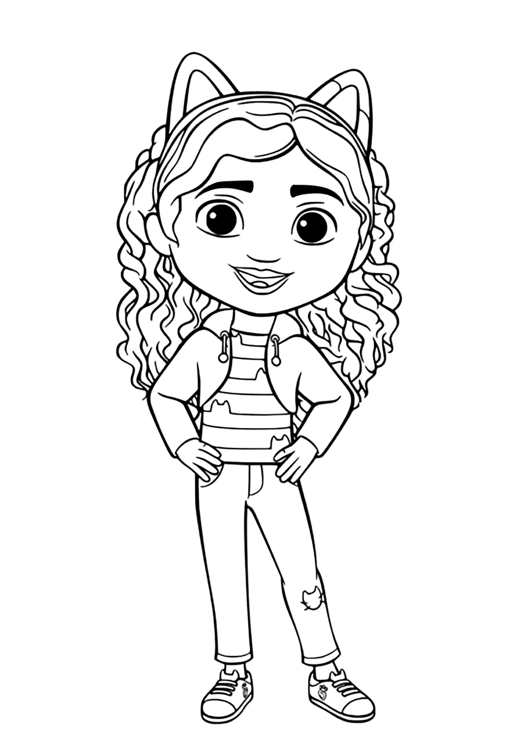Gabby Dollhouse Coloring Pages Printable