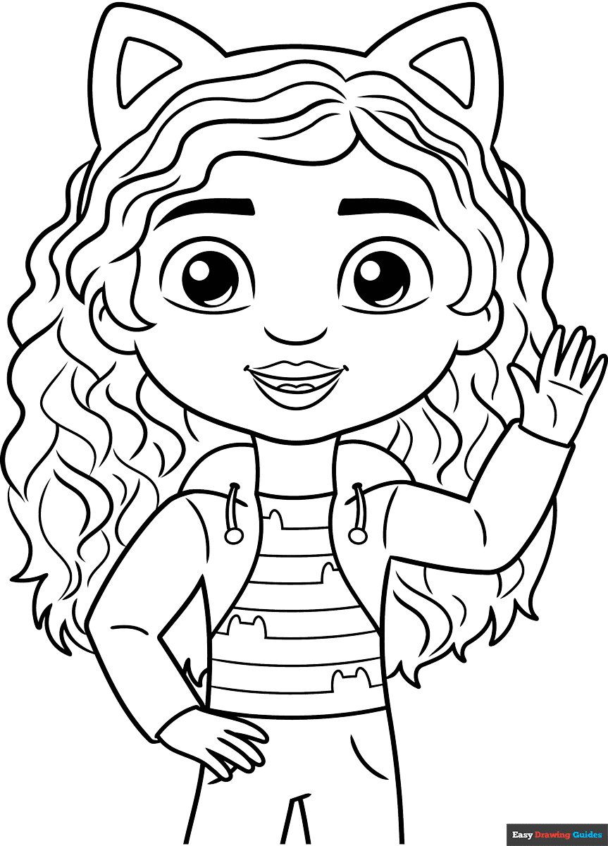 Gabby's Dollhouse Coloring Pages Printable