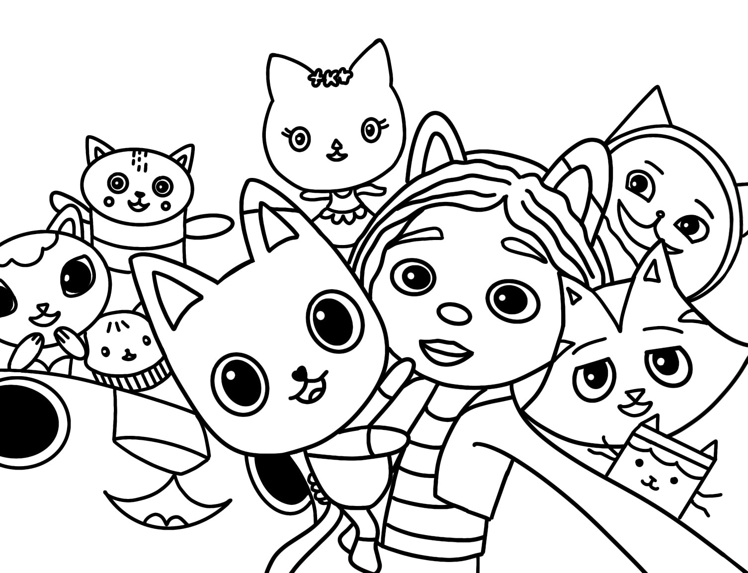 Gabby s Dollhouse Coloring Pages Ioanna Ladopoulou Art Design