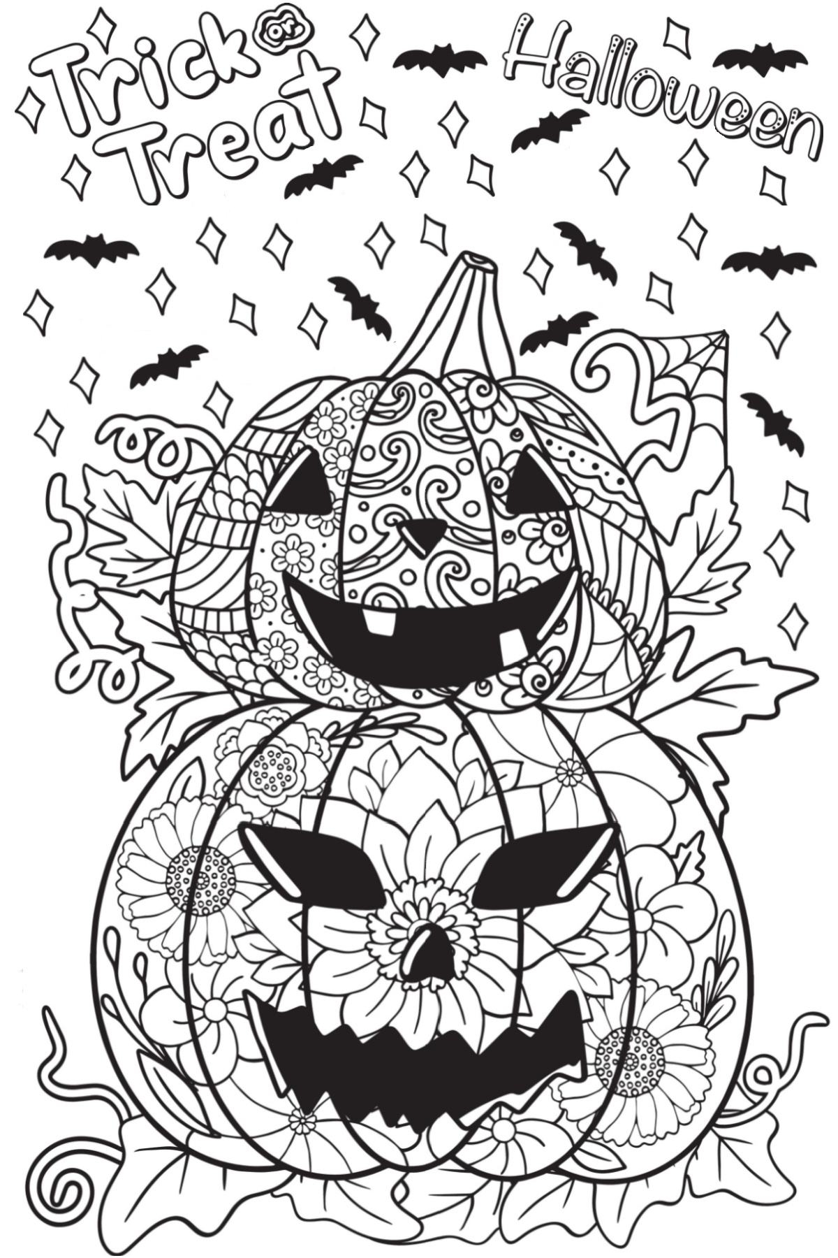Free Halloween Coloring Pages For Adults