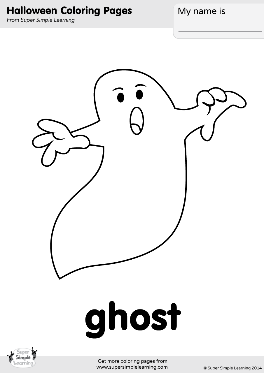 Ghost Coloring Pages Printable