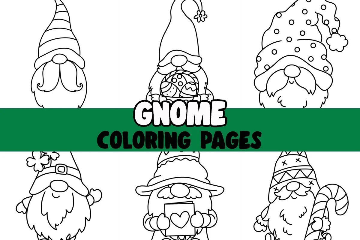 Gnome Coloring Pages Free Printables The Best Ideas For Kids