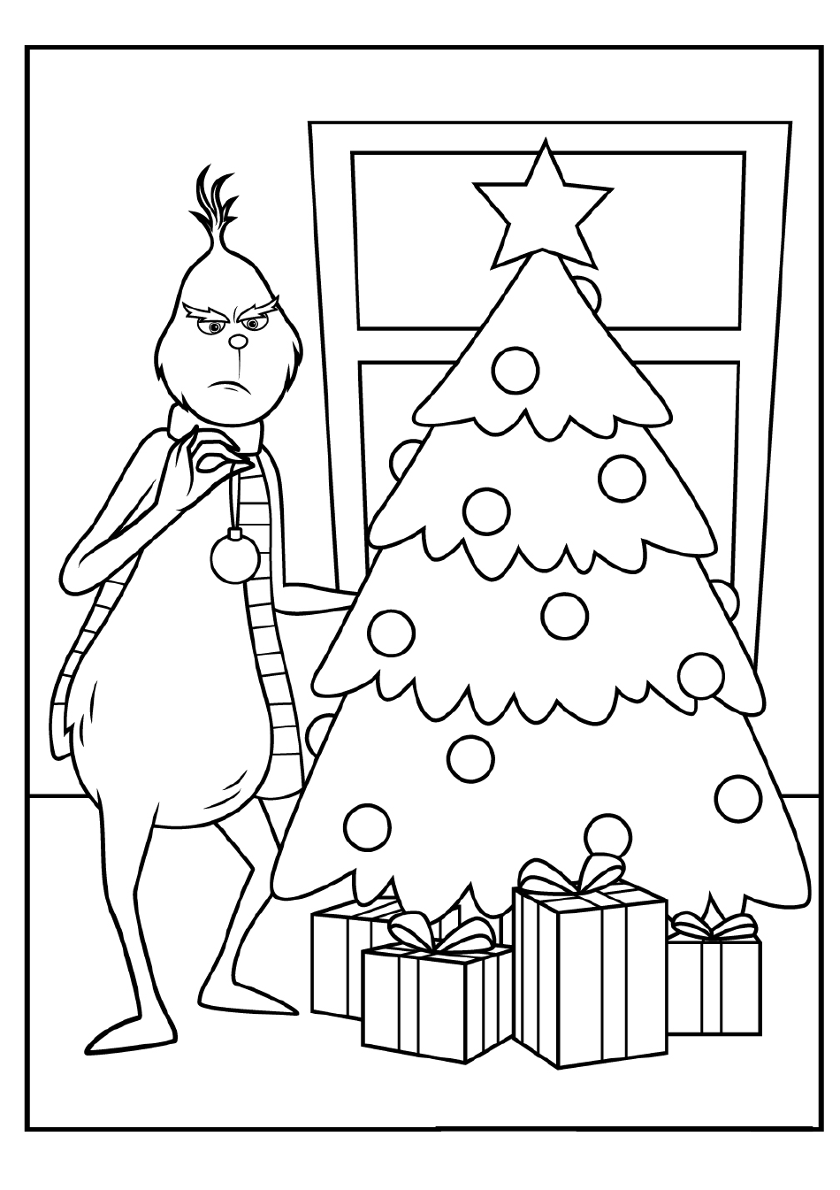 Free Coloring Pages Of The Grinch
