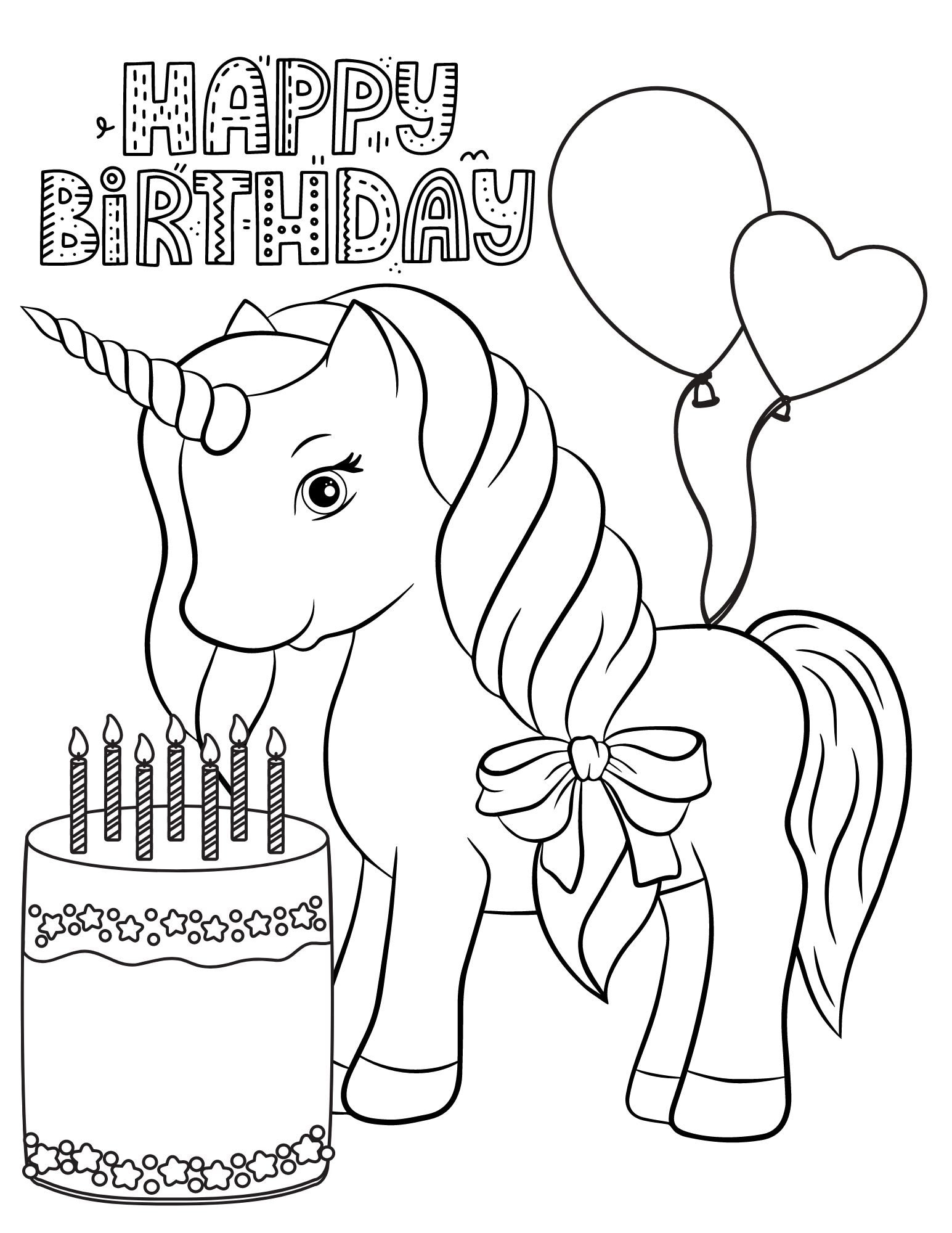 Happy Birthday Coloring Pages Happy Birthday Printables Happy Birthday Coloring Sheets Happy Birthday Coloring PDF Happy Bday Coloring Etsy