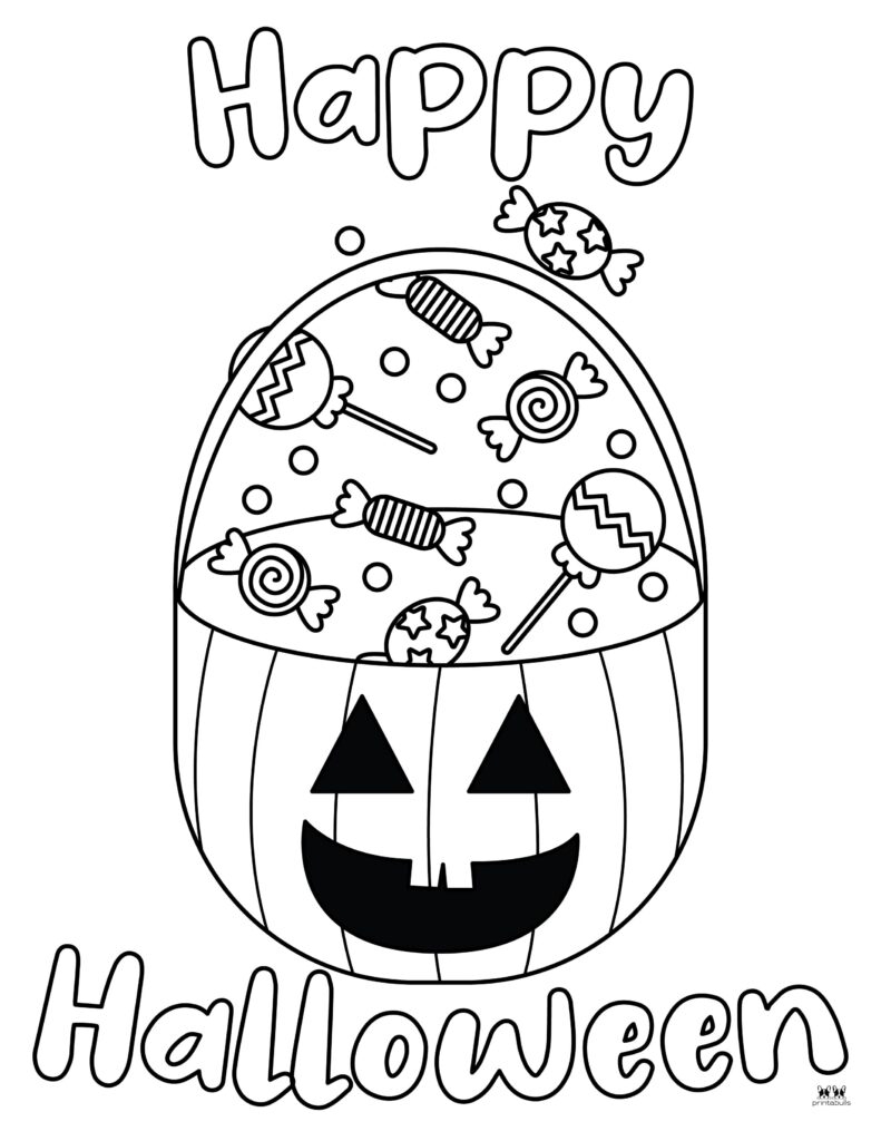 Happy Halloween Coloring Pages Printable