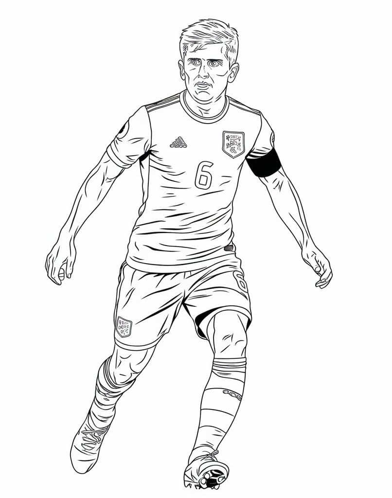 Harry Maguire Is Running Coloring Page Download Print Or Color Online For Free