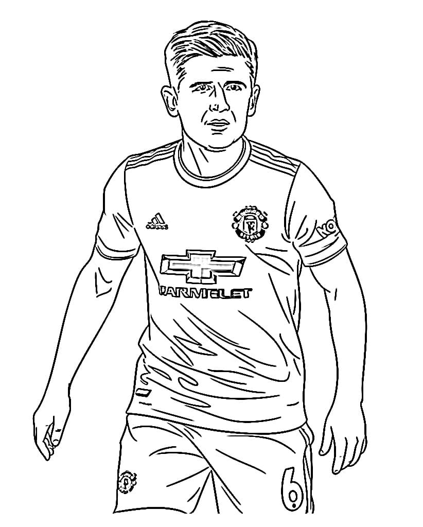 Harry Maguire Soccer Player Coloring Page Download Print Or Color Online For Free