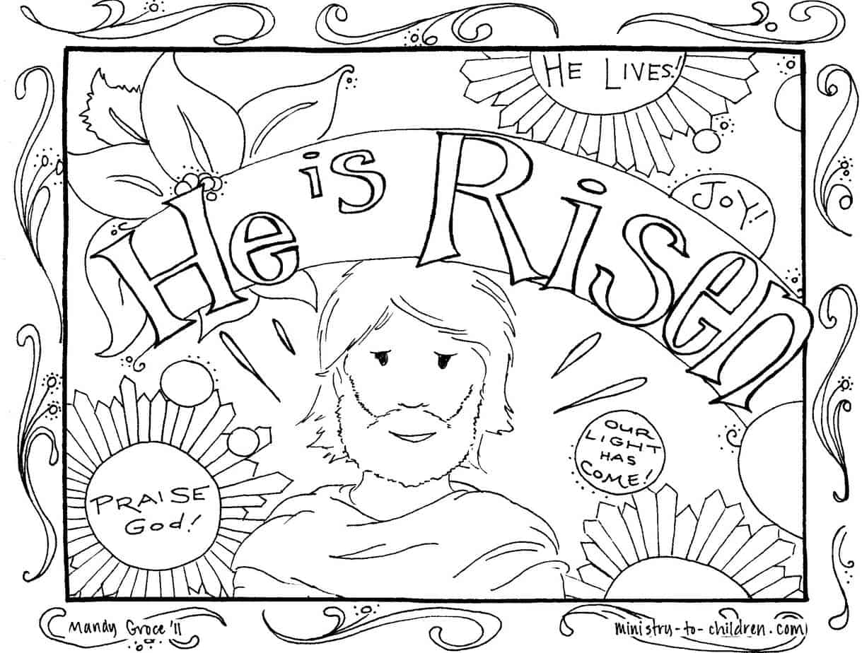 Jesus Coloring Pages Free Printable