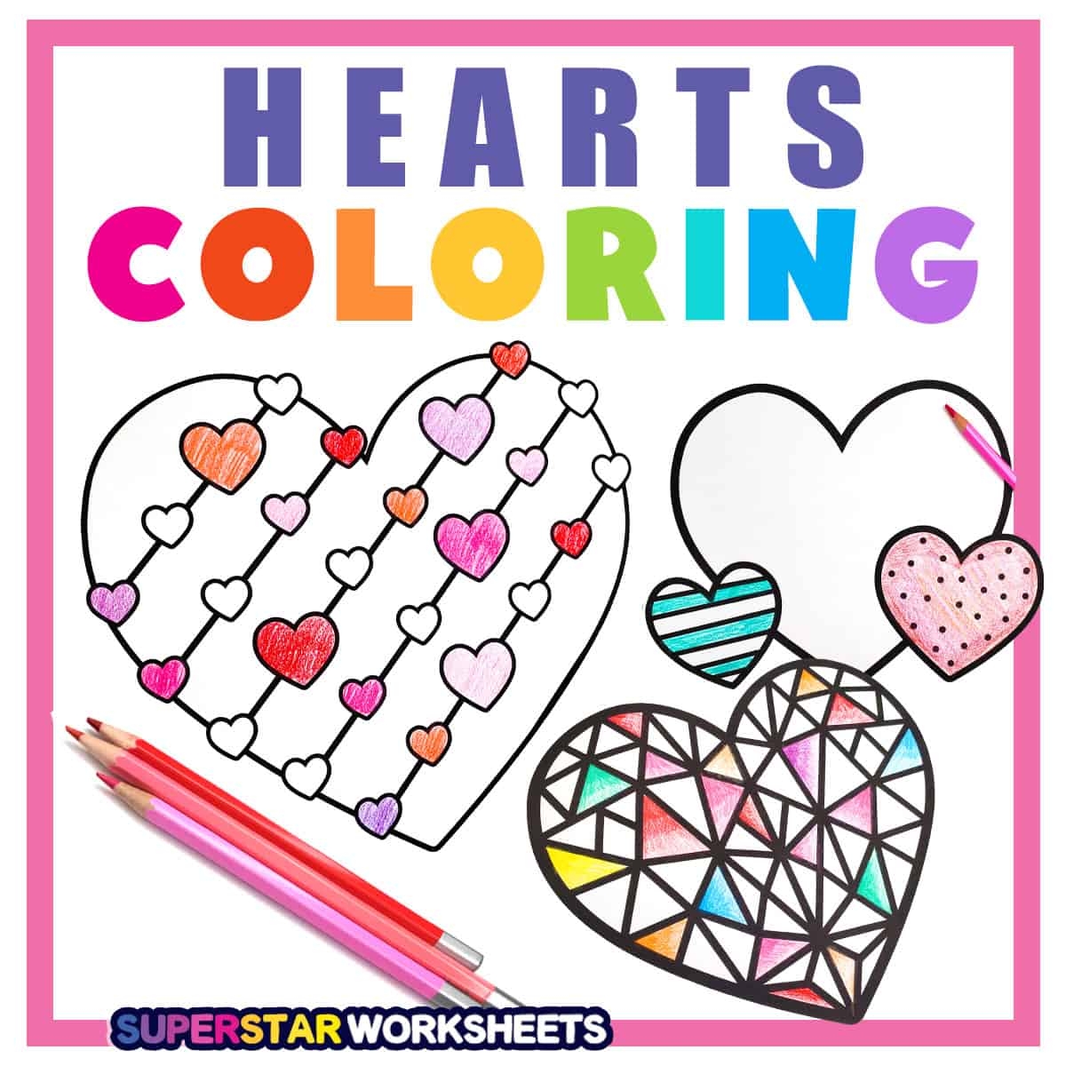 Hearts Printable Coloring Pages