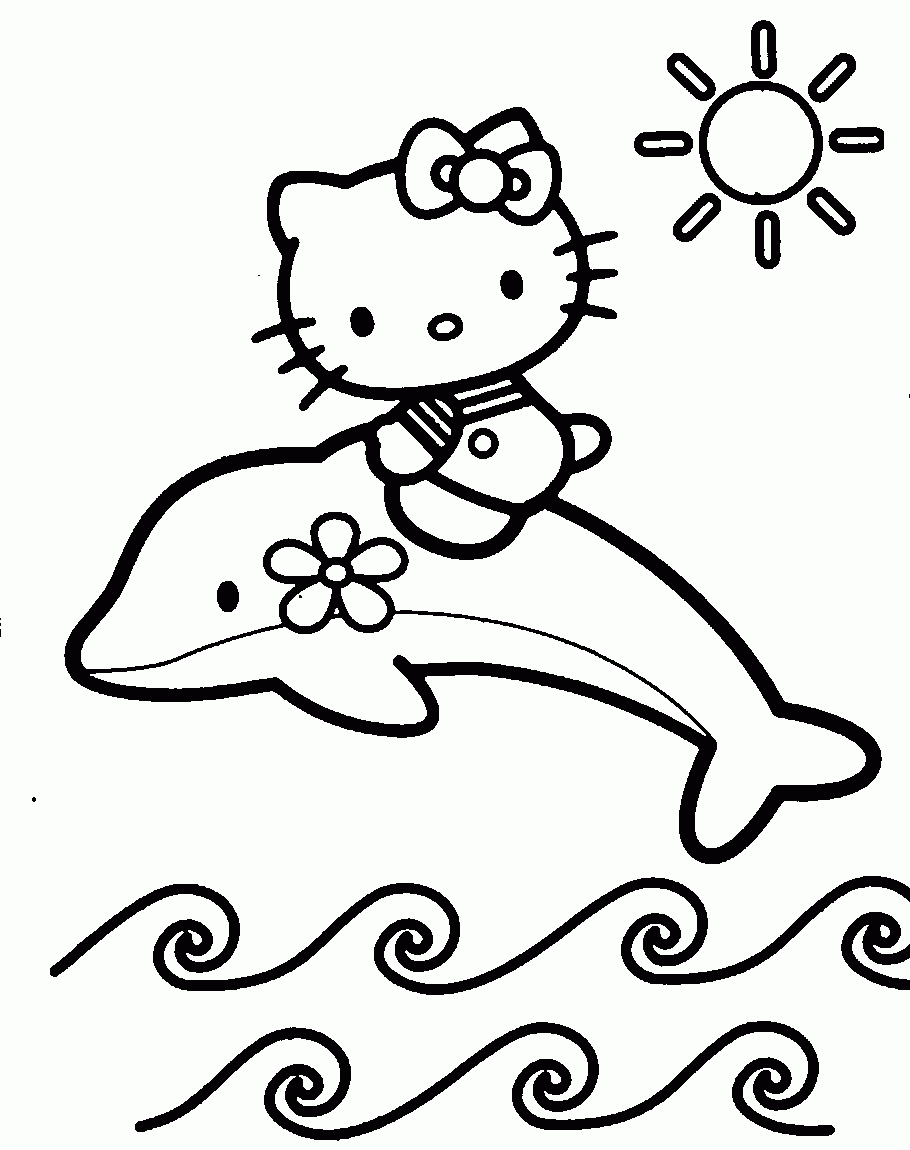 Hello Kitty Coloring Pages