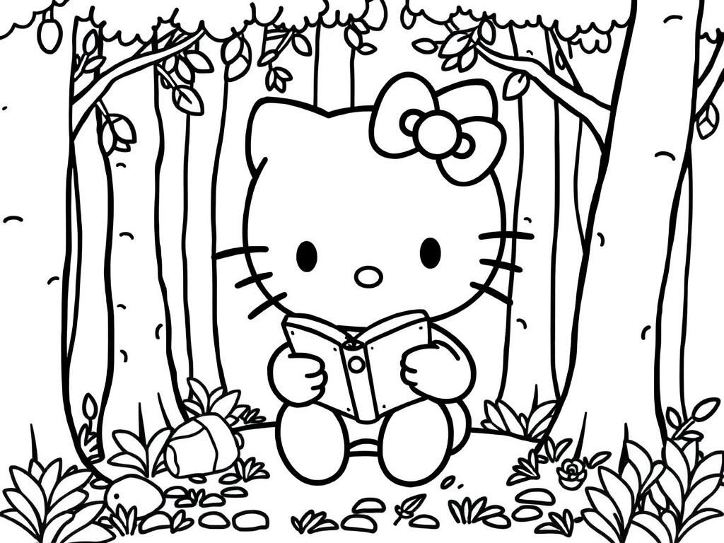 Printable Coloring Pages Of Hello Kitty