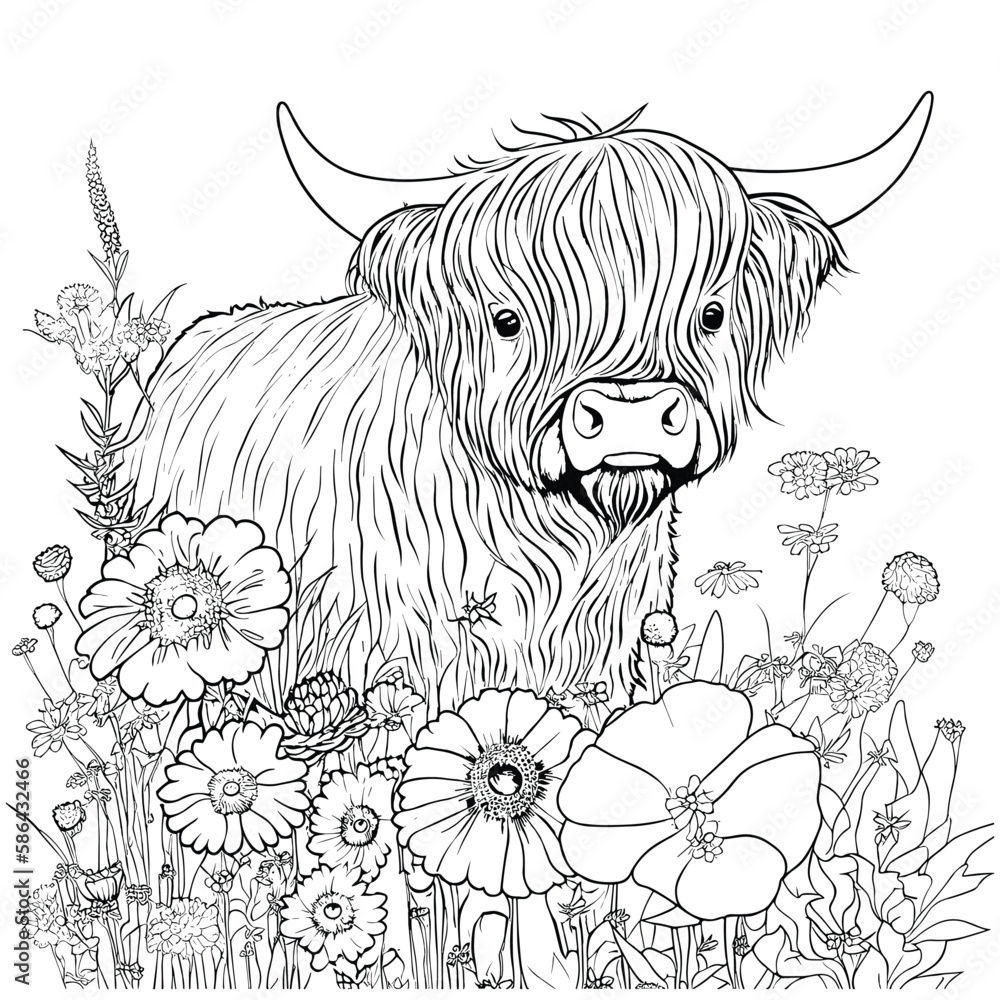 Cow Coloring Pages Free Printable