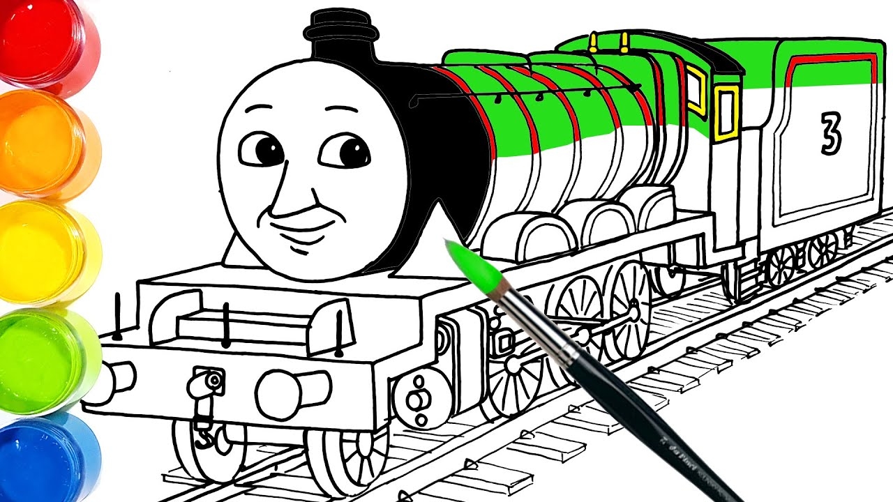 How to draw Henry The Green Engine In Thomas Friends Drawing And Coloring Pages Tim Tim TV YouTube
