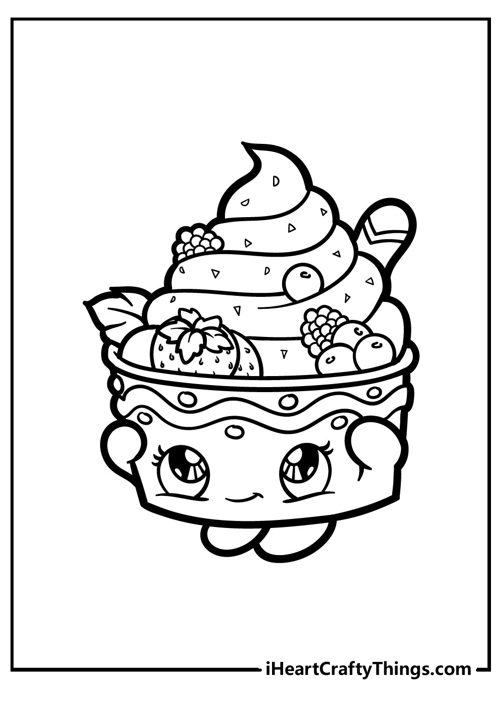 Ice Cream Color Pages Printable Free