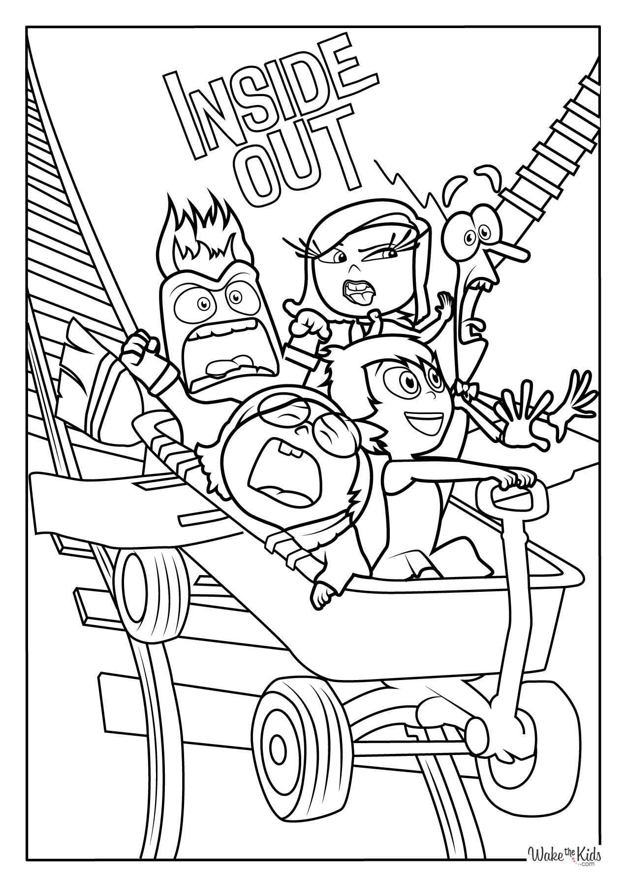 Inside Out Printable Coloring Pages